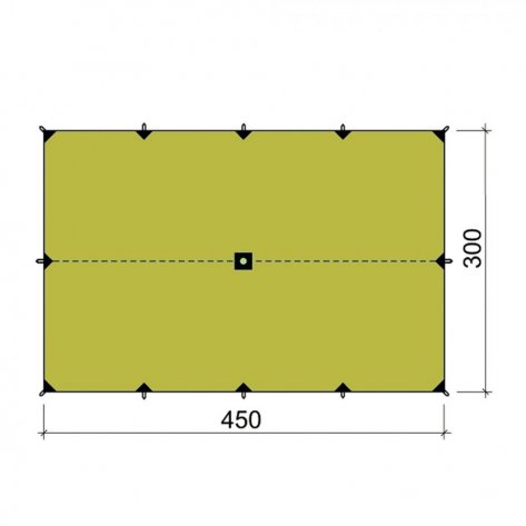 Тент походный Bask Canopy V3 3х4,5 (светло-оливковый)