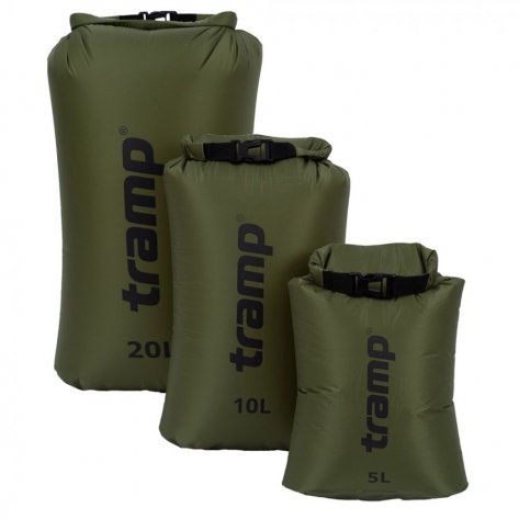 Гермомешок Tramp Nylon Ultralight 5л (оливковый)