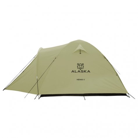 Четырёхместная палатка с большим тамбуром Alaska Kenai 4 (оливковый)