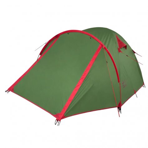 Tramp Lite палатка с большим тамбуром Camp 2 (зелёный)