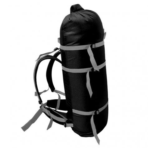 Рюкзак походный Доропей ПР 120 (чёрный серые стропы)
